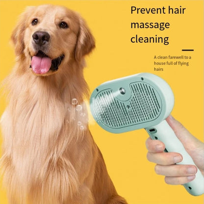 Upgraded Electric Pet Spray Grooming Comb Steamy Floating Hair Removal Cleaning Steam Brush Styling for Dogs Cats Accessories