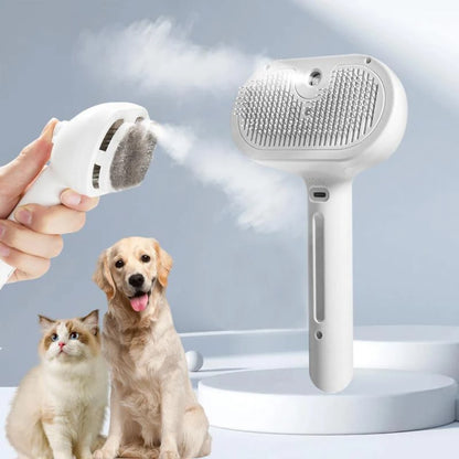 Pet steam brush