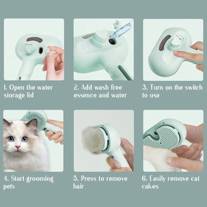 Pet steam brush