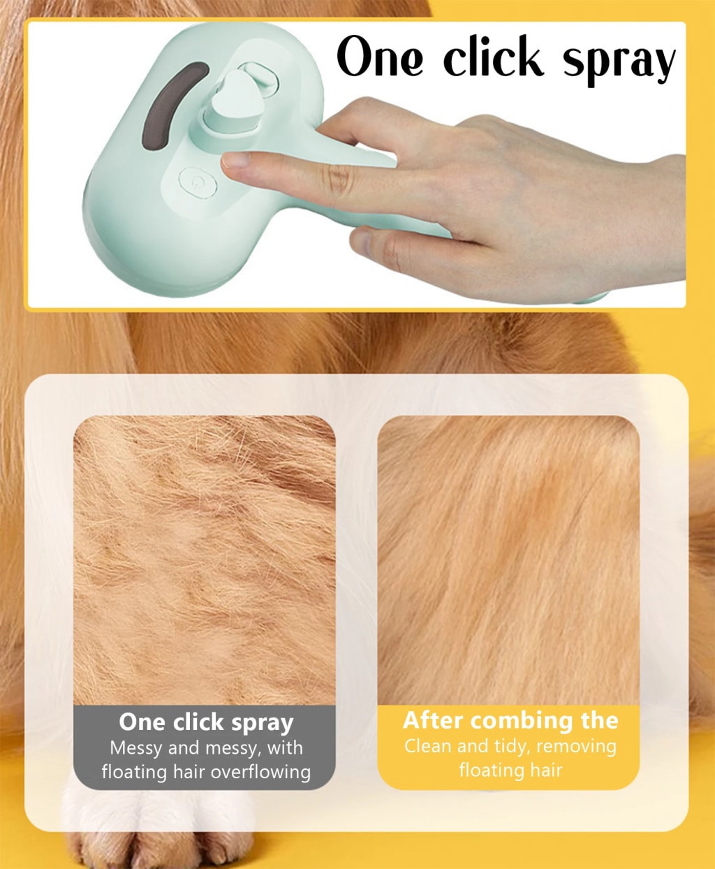 Pet steam brush