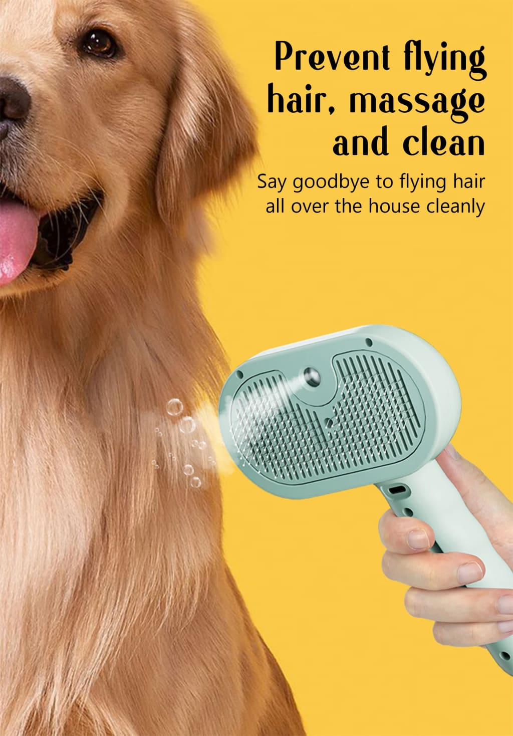 Pet steam brush