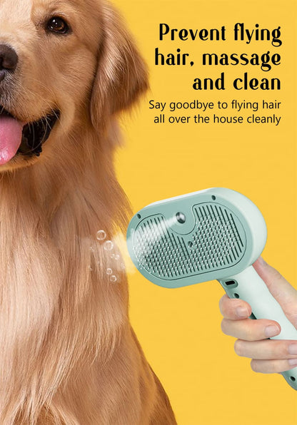 Pet steam brush