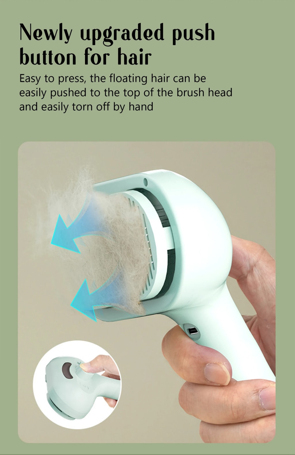 Pet steam brush