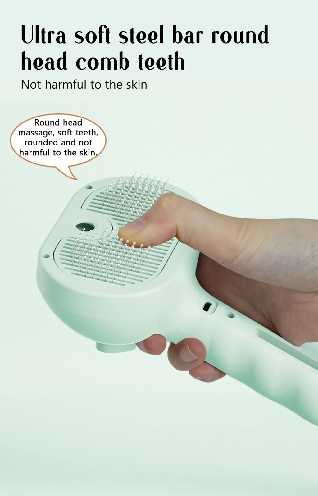 Pet steam brush