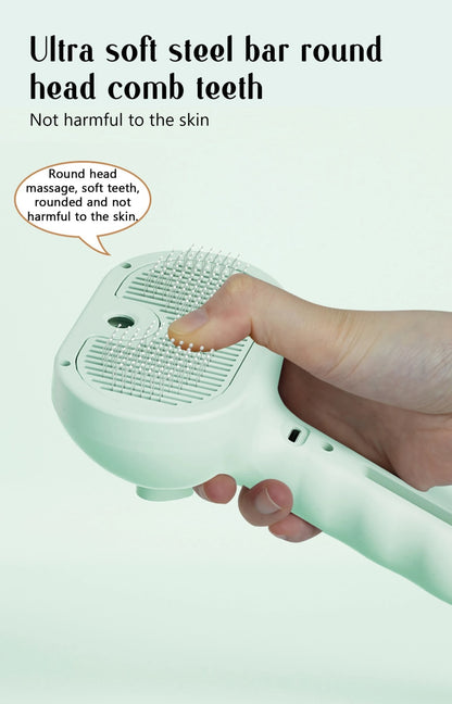 Pet steam brush