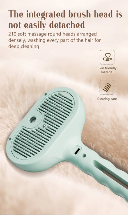 Pet steam brush
